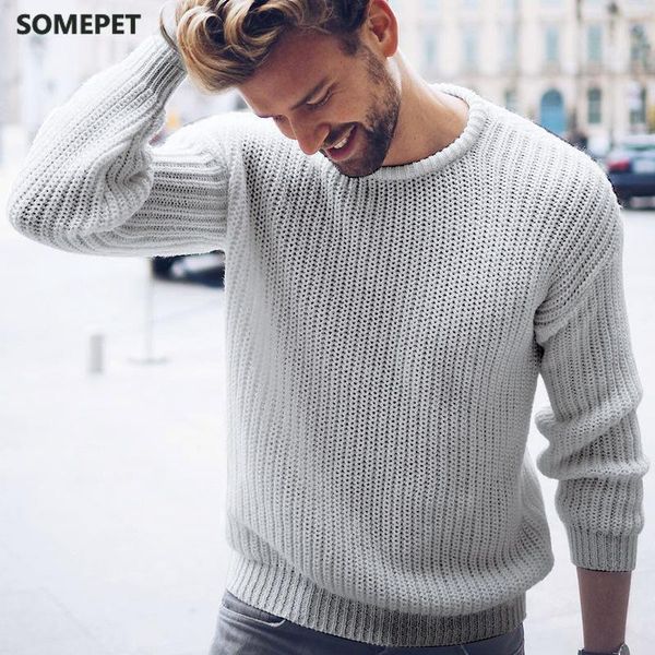 2020 autumn and winter new men's pullover casual jumper solid color knitted top, White;black
2020 autumn and winter new men's pullover casual jumper solid color knitted top, White;black