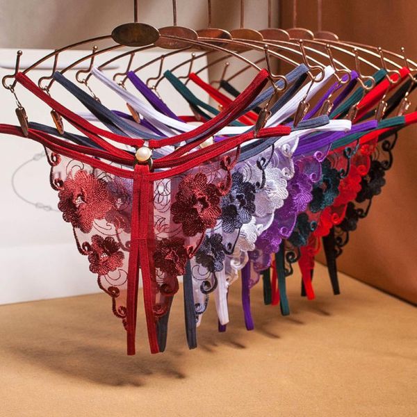 women's panties open crotch lace flowers thongs transparent crotchless g-string underwear lingerie for women, Black;pink
women's panties open crotch lace flowers thongs transparent crotchless g-string underwear lingerie for women, Black;pink