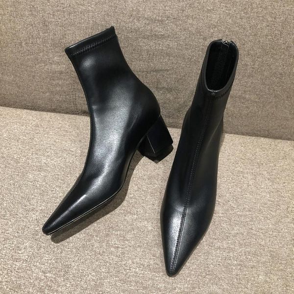 autumn winter fashion women boots pointed toe yarn elastic ankle boots kid suede thick heel shoes female socks bota femini, Black
autumn winter fashion women boots pointed toe yarn elastic ankle boots kid suede thick heel shoes female socks bota femini, Black