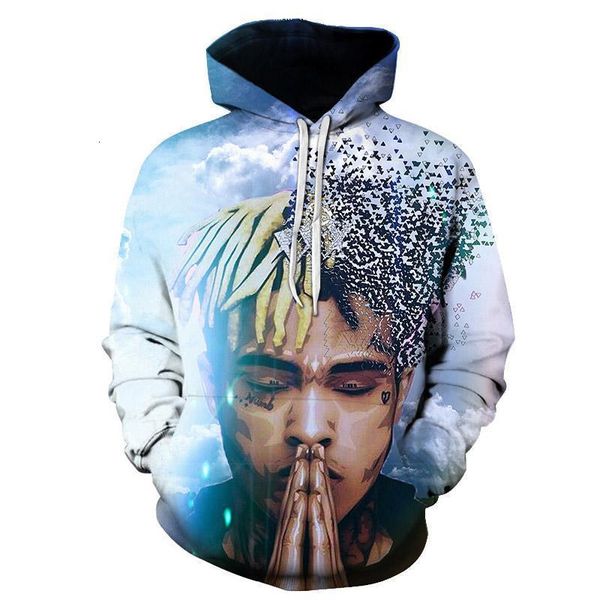2021 рэпер xxx tentacion хлопок толстовки толстовки 3d 3d хип-хоп певец xxxtentaction униформа мужские толстовки с толстовками хип-хоп, Black 
2021 рэпер xxx tentacion хлопок толстовки толстовки 3d 3d хип-хоп певец xxxtentaction униформа мужские толстовки с толстовками хип-хоп, Black