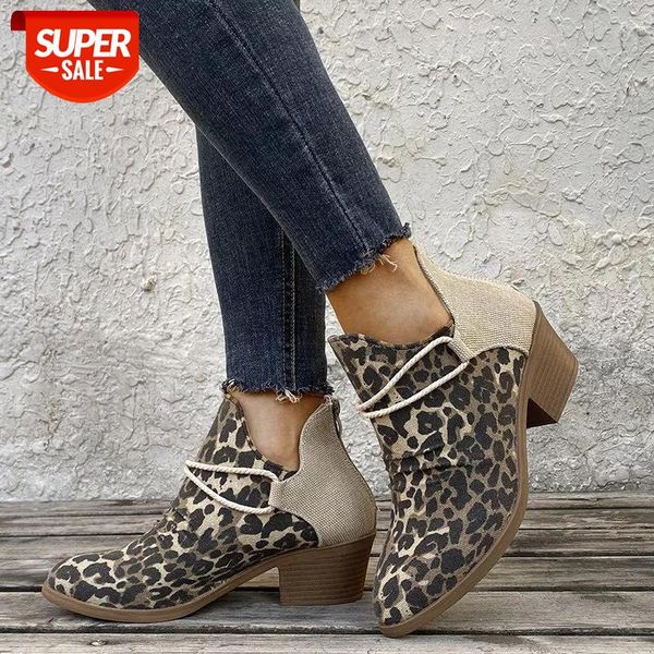 new fashion 2020 women's ankle boots leopard ladies chunky female shoes woman footwear plus size 35-43 women boots flock #zj2u, Black
new fashion 2020 women's ankle boots leopard ladies chunky female shoes woman footwear plus size 35-43 women boots flock #zj2u, Black