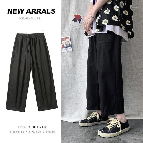 summer casual pants men's fashion solid color thin straight pants men streetwear wild loose drawstring trousers mens m-2xl1, Black
summer casual pants men's fashion solid color thin straight pants men streetwear wild loose drawstring trousers mens m-2xl1, Black