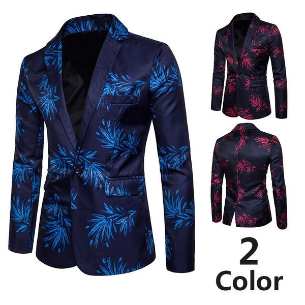 men's suit jacket long sleeve turn down collar single-breasted one-button suit coat with digital printing for spring/fall, White;black
men's suit jacket long sleeve turn down collar single-breasted one-button suit coat with digital printing for spring/fall, White;black