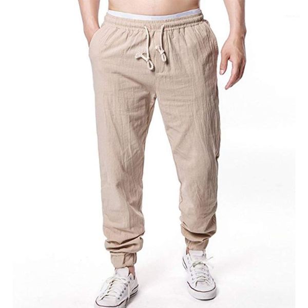 solid trousers jogger jogging mens bottoms beach loose trousers causal1, Black
