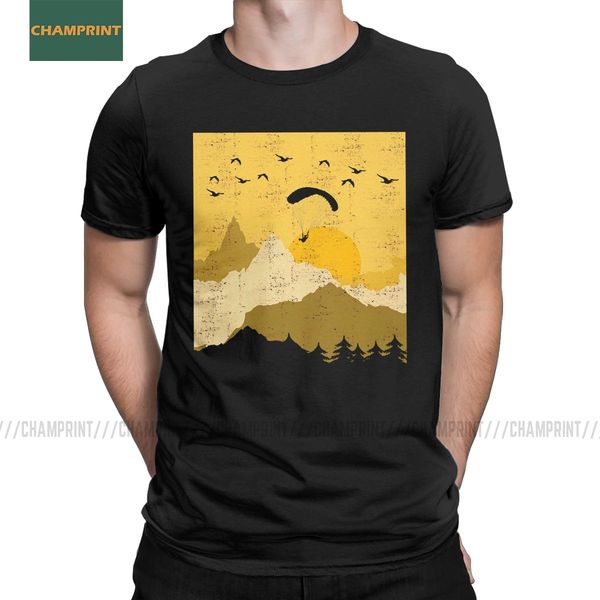 sport men t-shirts paraglider pilot flies over mountain landscape cotton tees short sleeve diving skydiver jump diver jumper t shirt 
sport men t-shirts paraglider pilot flies over mountain landscape cotton tees short sleeve diving skydiver jump diver jumper t shirt