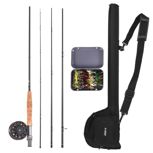 9' fishing rod reel combo with lure line carry bag 20 flies complete starter package fishing kit
9' fishing rod reel combo with lure line carry bag 20 flies complete starter package fishing kit