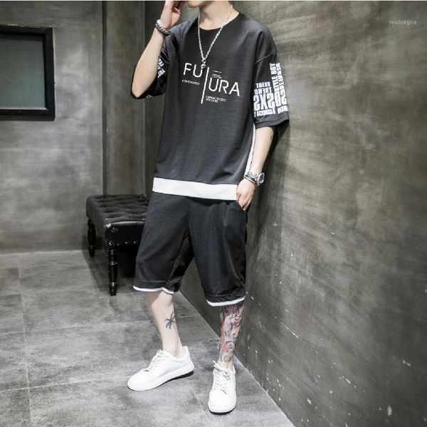 summer two piece set men short sleeve t shirts shorts suit outdoor sportswear tracksuit male letter loose running clothing1, Gray
summer two piece set men short sleeve t shirts shorts suit outdoor sportswear tracksuit male letter loose running clothing1, Gray
