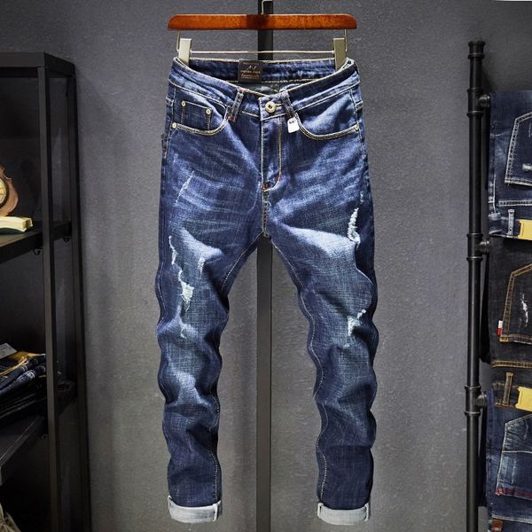 x8o4w 2020 four pants new perforated jeans jeanspants elastic korean casual casual seasons jeansjeans and men's slim fit versatile fash, Blue
x8o4w 2020 four pants new perforated jeans jeanspants elastic korean casual casual seasons jeansjeans and men's slim fit versatile fash, Blue