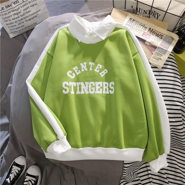 cidwh sweater 2020 loose sweater fall/winter new korean style women's ins trendy harajuku bf velvet thickened fake two-piece 2rwjo, Black
cidwh sweater 2020 loose sweater fall/winter new korean style women's ins trendy harajuku bf velvet thickened fake two-piece 2rwjo, Black