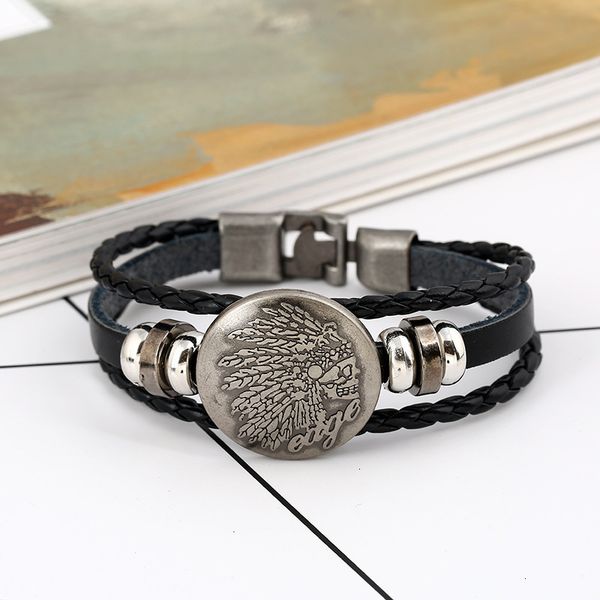 buttoned beautybrand new skull braided leather bracelet necklace fb423 mix order 20 pieces a lot slap & snap bracelets, Silver
buttoned beautybrand new skull braided leather bracelet necklace fb423 mix order 20 pieces a lot slap & snap bracelets, Silver