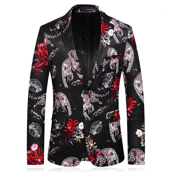 men suit blazer fashion flower printed party wedding festival stylish casual men blazers stage costumes singers slim fit jacket1, White;black
men suit blazer fashion flower printed party wedding festival stylish casual men blazers stage costumes singers slim fit jacket1, White;black