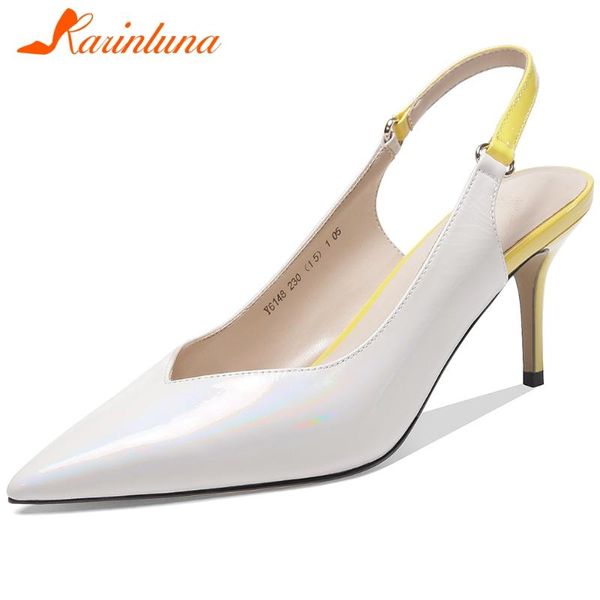 karin brand fashion lady thin heels summer pumps pointed toe genuine leather mixed color pumps women shoes woman, Black
karin brand fashion lady thin heels summer pumps pointed toe genuine leather mixed color pumps women shoes woman, Black