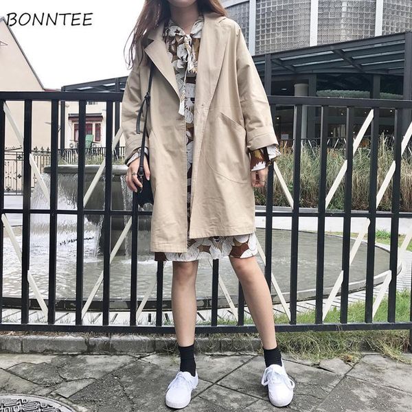 trench women single breasted classic all-match leisure womens loose chic korean ladies trendy soft slim outerwear daily simple1, Tan;black
trench women single breasted classic all-match leisure womens loose chic korean ladies trendy soft slim outerwear daily simple1, Tan;black