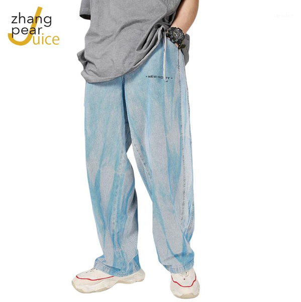 men's jeans men casual loose straight denim pants tie dye print sky blue long trouser pantalon1
men's jeans men casual loose straight denim pants tie dye print sky blue long trouser pantalon1