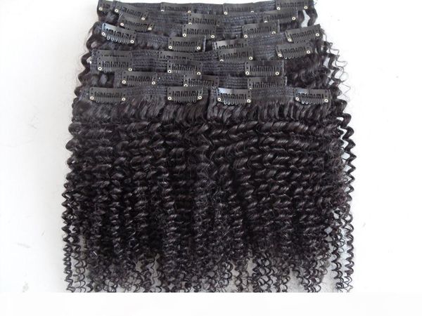 new arrive brazilian clip in afro kinky curly hair weft human hair extensions unprocessed curly natural black color 200g set, Black;brown
new arrive brazilian clip in afro kinky curly hair weft human hair extensions unprocessed curly natural black color 200g set, Black;brown