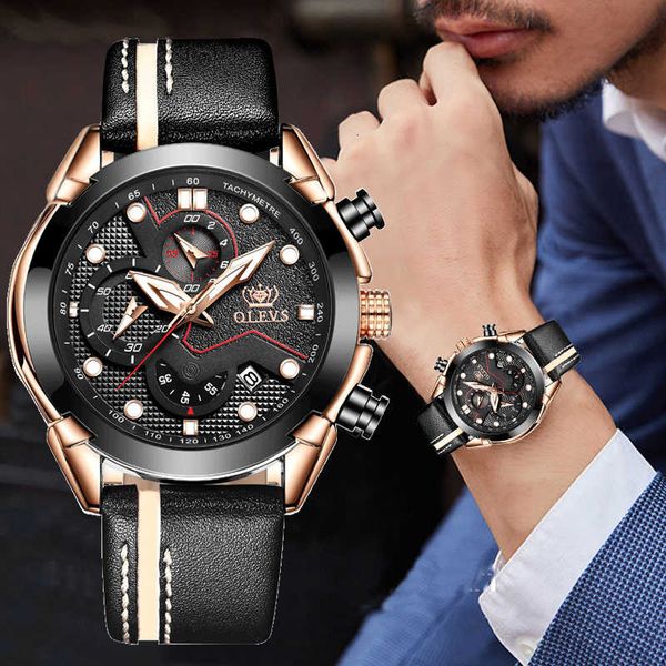 men sport luminous chronograph leather waterproof brand olevs fashion luxury quartz clock watch relogio masculino 9903, Silver
men sport luminous chronograph leather waterproof brand olevs fashion luxury quartz clock watch relogio masculino 9903, Silver