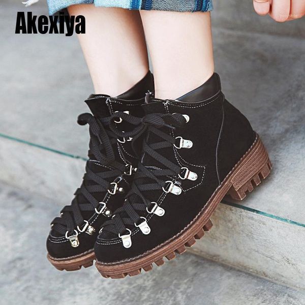 boots motorcycle platform women suede shoes autumn winter fur fashion round toe lace-up ladies w0121, Black
boots motorcycle platform women suede shoes autumn winter fur fashion round toe lace-up ladies w0121, Black
