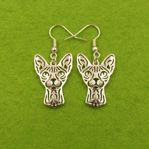 2020 sphynx cat cute animal pendant drop earrings golden kawaii summer modern jewelry for women girls woman ladies, Silver
2020 sphynx cat cute animal pendant drop earrings golden kawaii summer modern jewelry for women girls woman ladies, Silver