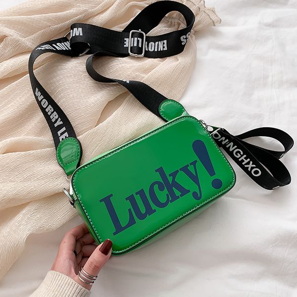 fashion letters women shoulder bags designer crossbody bag luxury patent leather messenger bag lady small purses chic female sac c1016
fashion letters women shoulder bags designer crossbody bag luxury patent leather messenger bag lady small purses chic female sac c1016