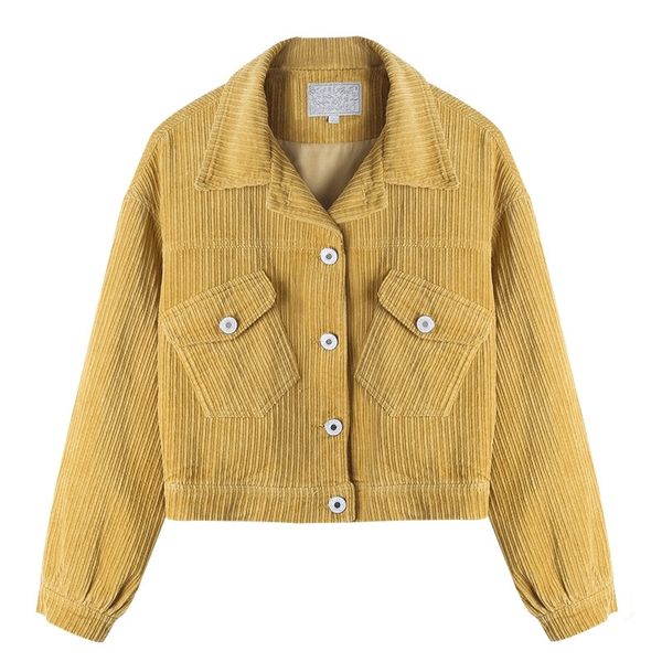 bella philosophy spring women solid pocket jackets lady long sleeve corduroy casual jacket female turn down collar coats 201017, Black;brown
bella philosophy spring women solid pocket jackets lady long sleeve corduroy casual jacket female turn down collar coats 201017, Black;brown