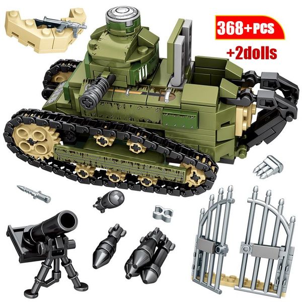 596pcs сити военные строительные блоки для ww2 steel empire renault ft17 танк солдат цифры кирпичи игрушки для детей bbyjiw homebag
596pcs сити военные строительные блоки для ww2 steel empire renault ft17 танк солдат цифры кирпичи игрушки для детей bbyjiw homebag