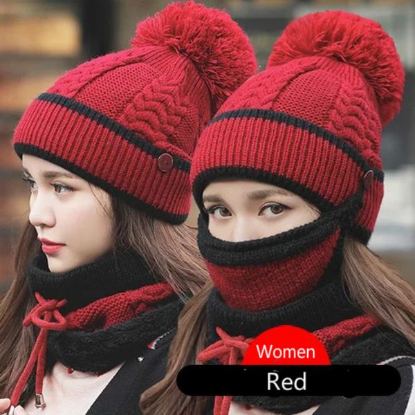 scarf hat and face mask sets knitting plush thickening keep warm winter hats cycling woolen hat, Blue;gray
scarf hat and face mask sets knitting plush thickening keep warm winter hats cycling woolen hat, Blue;gray
