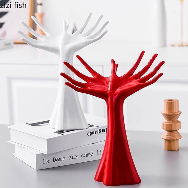 decorative objects & figurines resin storage ornaments white red hand model statue crafts home accessories deskkey rack furnishings1
decorative objects & figurines resin storage ornaments white red hand model statue crafts home accessories deskkey rack furnishings1