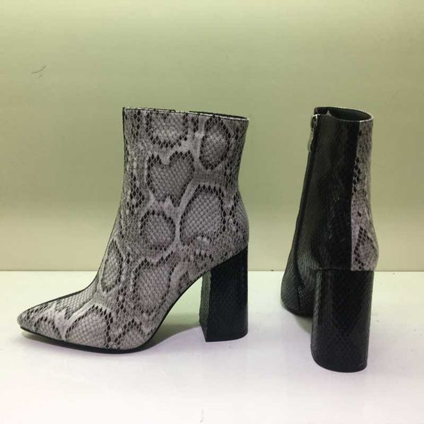 boots prova perfetto mesh zipper ankle woman shoes high heel snake skin pointed toe leather slip-on winter, Black
boots prova perfetto mesh zipper ankle woman shoes high heel snake skin pointed toe leather slip-on winter, Black