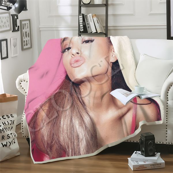 cloocl factory wholesale popular singer ariana grande blankets 3d print double layer sherpa blanket fashion casual textiles dreamlike style
cloocl factory wholesale popular singer ariana grande blankets 3d print double layer sherpa blanket fashion casual textiles dreamlike style