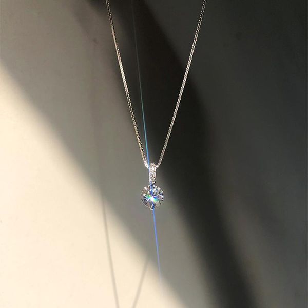 chains 925 sterling silver single zircon necklace for women clavicle chain jewelry choker
chains 925 sterling silver single zircon necklace for women clavicle chain jewelry choker