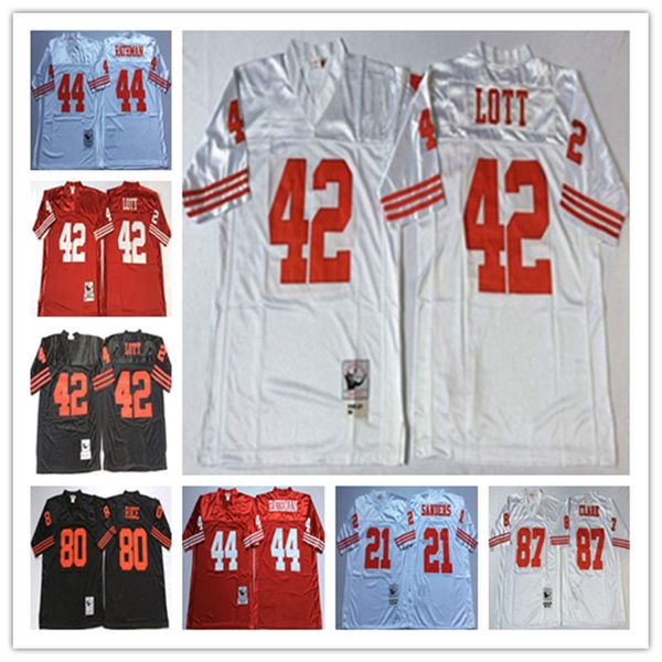 ncaa mens football throwback 80 jerry rice 8 steve young 16 joe montana 42 ronnie lott 21 deion sanders 33 roger craig 44 tom rathman 87 dwi, Black;red
ncaa mens football throwback 80 jerry rice 8 steve young 16 joe montana 42 ronnie lott 21 deion sanders 33 roger craig 44 tom rathman 87 dwi, Black;red