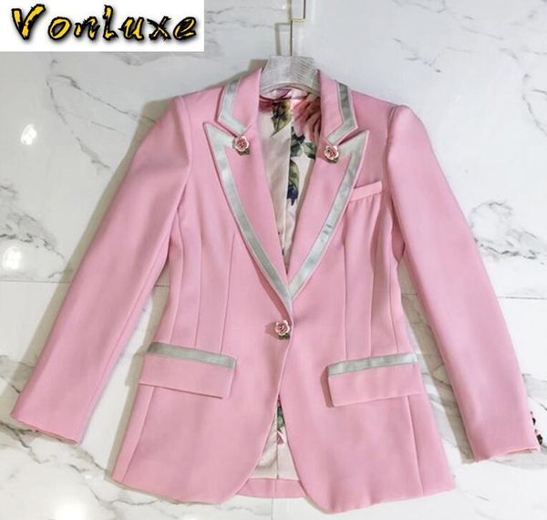 autumn winter blazers elegant basic jacket slim fit casual fashion coat long sleeve flower blazer mujer 2021, White;black
autumn winter blazers elegant basic jacket slim fit casual fashion coat long sleeve flower blazer mujer 2021, White;black