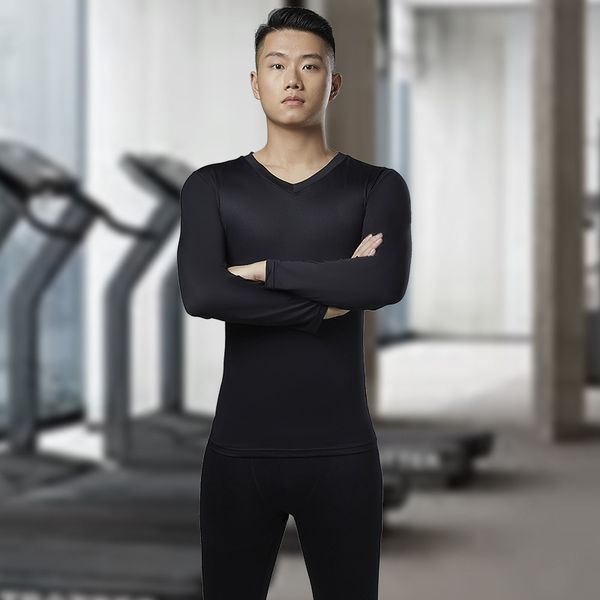 bodysuit men's autumn and winter warm fast drying basketball sport compression long sleeve football running fitness suit, Gray
bodysuit men's autumn and winter warm fast drying basketball sport compression long sleeve football running fitness suit, Gray