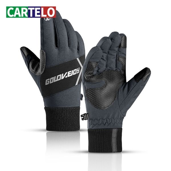 cartelo new winter men' ski gloves outdoor waterproof and windproof plus velvet thick warm gloves outdoor sports cycling gloves 201020, Blue;gray
cartelo new winter men' ski gloves outdoor waterproof and windproof plus velvet thick warm gloves outdoor sports cycling gloves 201020, Blue;gray