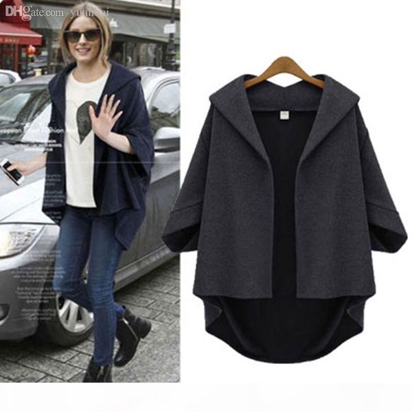 wholesale-brand new women autumn winter jackets v-neck asymmetric length jackets for women batwing sleeve women cardigans open stitch, Black;brown
wholesale-brand new women autumn winter jackets v-neck asymmetric length jackets for women batwing sleeve women cardigans open stitch, Black;brown