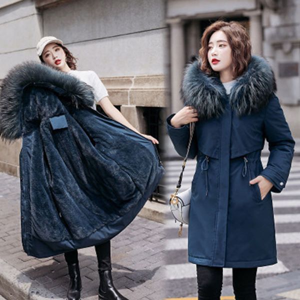 women winter thick jacket wool liner parkas warm mid-long jackets hooded parka fur inside cotton coat female plus size 6xl dh33x1016, Black;brown
women winter thick jacket wool liner parkas warm mid-long jackets hooded parka fur inside cotton coat female plus size 6xl dh33x1016, Black;brown
