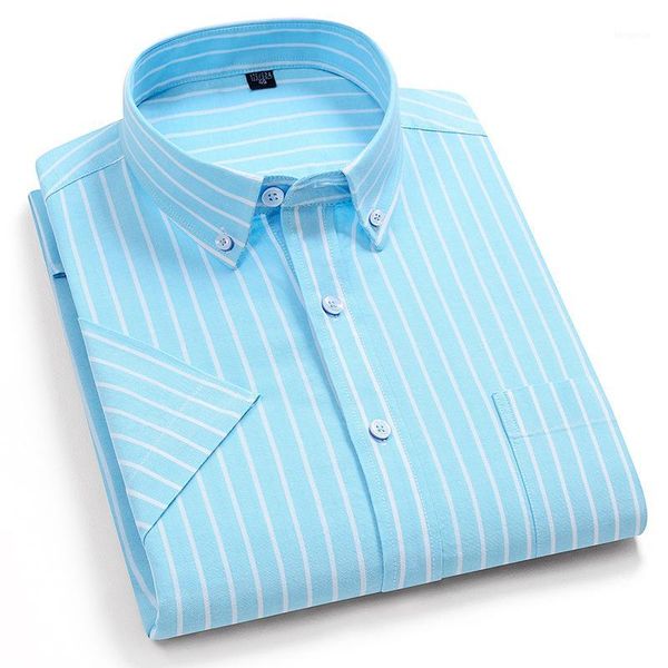 men's summer casual button-down short sleeve striped shirt single patch pocket standard-fit comfortable cotton oxford shirts1, White;black
men's summer casual button-down short sleeve striped shirt single patch pocket standard-fit comfortable cotton oxford shirts1, White;black
