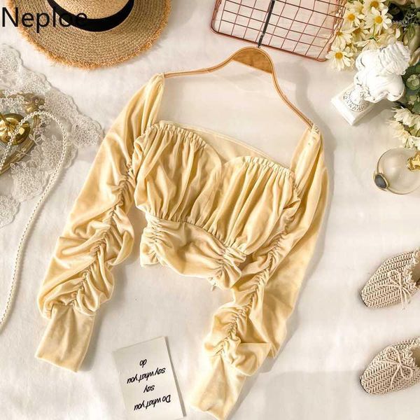 neploe chic perspective pleated short blusas mesh patchwork o neck puff long sleeve blouse autumn spring solid shirt 484731, White
neploe chic perspective pleated short blusas mesh patchwork o neck puff long sleeve blouse autumn spring solid shirt 484731, White