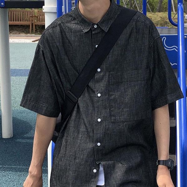 men's casual shirts 2021 summer youth solid color five-point sleeve denim shirt fashion wild loose jacket coat -xl, White;black
men's casual shirts 2021 summer youth solid color five-point sleeve denim shirt fashion wild loose jacket coat -xl, White;black