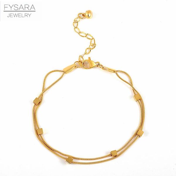 fysara нержавеющая сталь площади шарм цепи браслеты для женщин ювелирные изделия аксессуары розовое золото цвет партии моды браслет ювелирны, Black
fysara нержавеющая сталь площади шарм цепи браслеты для женщин ювелирные изделия аксессуары розовое золото цвет партии моды браслет ювелирны, Black