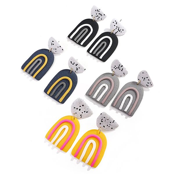 2020 fashion polymeric clay drop earrings for women unique creative handmade clay geometric dangle earring jewelry gift, Silver
2020 fashion polymeric clay drop earrings for women unique creative handmade clay geometric dangle earring jewelry gift, Silver