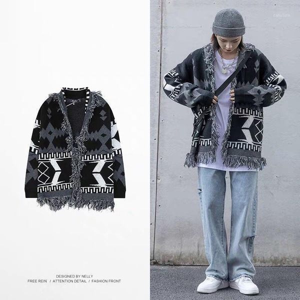 fashion mens womens long sleeve sweater coat 2020 autumn cardigan loose knitted tassel ripped cardigans casual 1, White;black
fashion mens womens long sleeve sweater coat 2020 autumn cardigan loose knitted tassel ripped cardigans casual 1, White;black