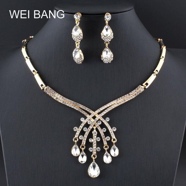 earrings & necklace classic bridal jewelry sets gold color set rhinestone for wedding dress 2021, Silver
earrings & necklace classic bridal jewelry sets gold color set rhinestone for wedding dress 2021, Silver