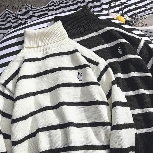 turtleneck sweater women warm winter striped classic all match outwear daily casual womens students korean style knitted stylish, White;black
turtleneck sweater women warm winter striped classic all match outwear daily casual womens students korean style knitted stylish, White;black