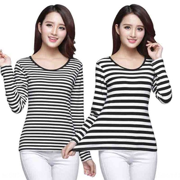 bamboo fiber black t- shirtand white striped women's long sleeve t-shirt modal crew neck slim elastic bottomed shirt zkq2i
bamboo fiber black t- shirtand white striped women's long sleeve t-shirt modal crew neck slim elastic bottomed shirt zkq2i