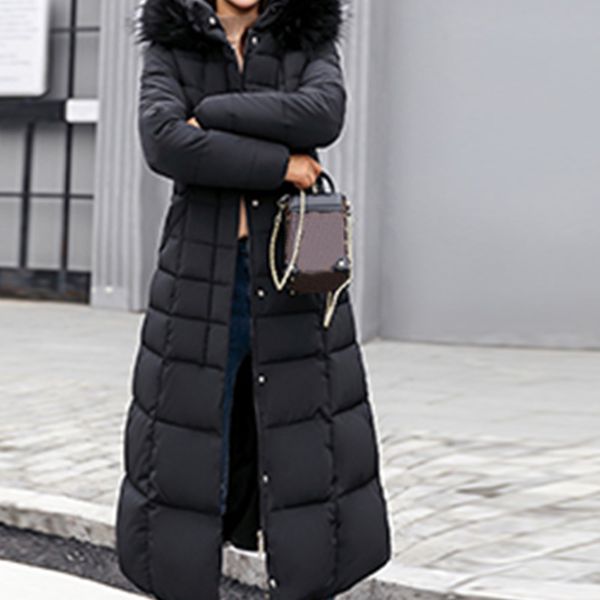 trendy coat women winter jacket padded warm puffer coat lady long coats parka femme jacket 201019, Black
trendy coat women winter jacket padded warm puffer coat lady long coats parka femme jacket 201019, Black