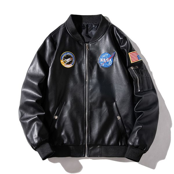autumn 2020 european and american men's youth trend pu leather motorcycle wear short embroidered pilot jacket, Black;brown
autumn 2020 european and american men's youth trend pu leather motorcycle wear short embroidered pilot jacket, Black;brown