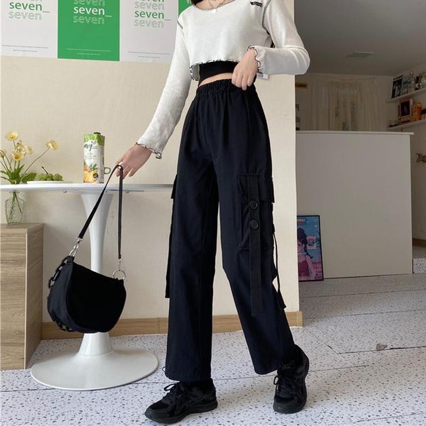 women's pants & capris design sense black care machine high waist leggings autumn winter 2021 ins thin casual wide leg women, Black;white
women's pants & capris design sense black care machine high waist leggings autumn winter 2021 ins thin casual wide leg women, Black;white