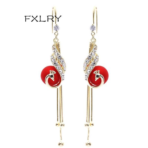 dangle & chandelier fxlry fashion red pearl peacock tassel earrings vintage long zircon for women bride jewelry, Silver
dangle & chandelier fxlry fashion red pearl peacock tassel earrings vintage long zircon for women bride jewelry, Silver
