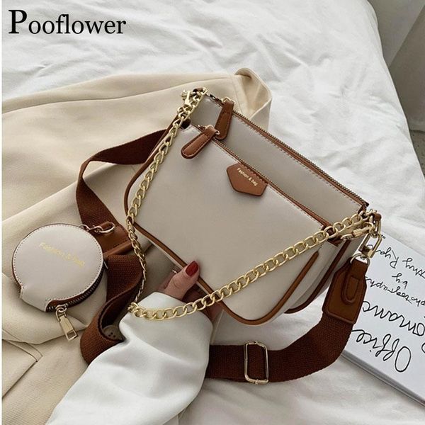pooflower three in one mahjong bag new fashion pu leather chain single shoulder bag lady wide strap crossbody purse zh207
pooflower three in one mahjong bag new fashion pu leather chain single shoulder bag lady wide strap crossbody purse zh207